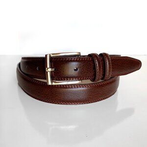 Aurelio Valentino Genuine Leather Men's Size 40 Men's Belt Brown